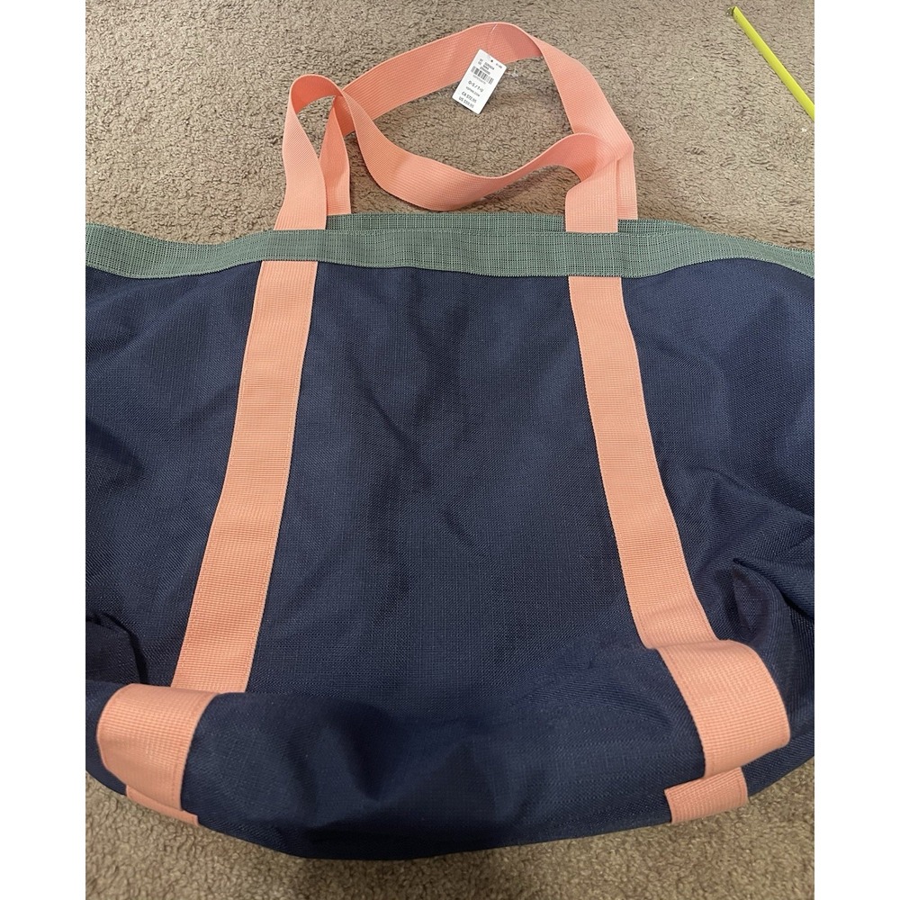 Victoria's Secret PINK Weekender Tote Color Block XL Canvas Beach Vaca Bag 2025 - Picture 6 of 6